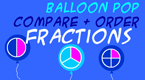 fractions game - balloon pop 