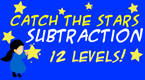 catch the stars - subtraction  math game