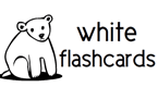 white flashcards