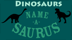  dinosaur naming game