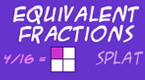 equivalent fractions splat math game