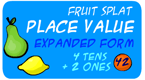 place value - fruit splace - expanded form