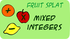 mixed integers fruit splat game